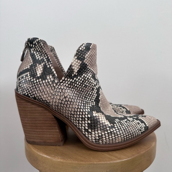 Steve Madden Women's Snakeskin Ankle Boots - Picture 2 of 7